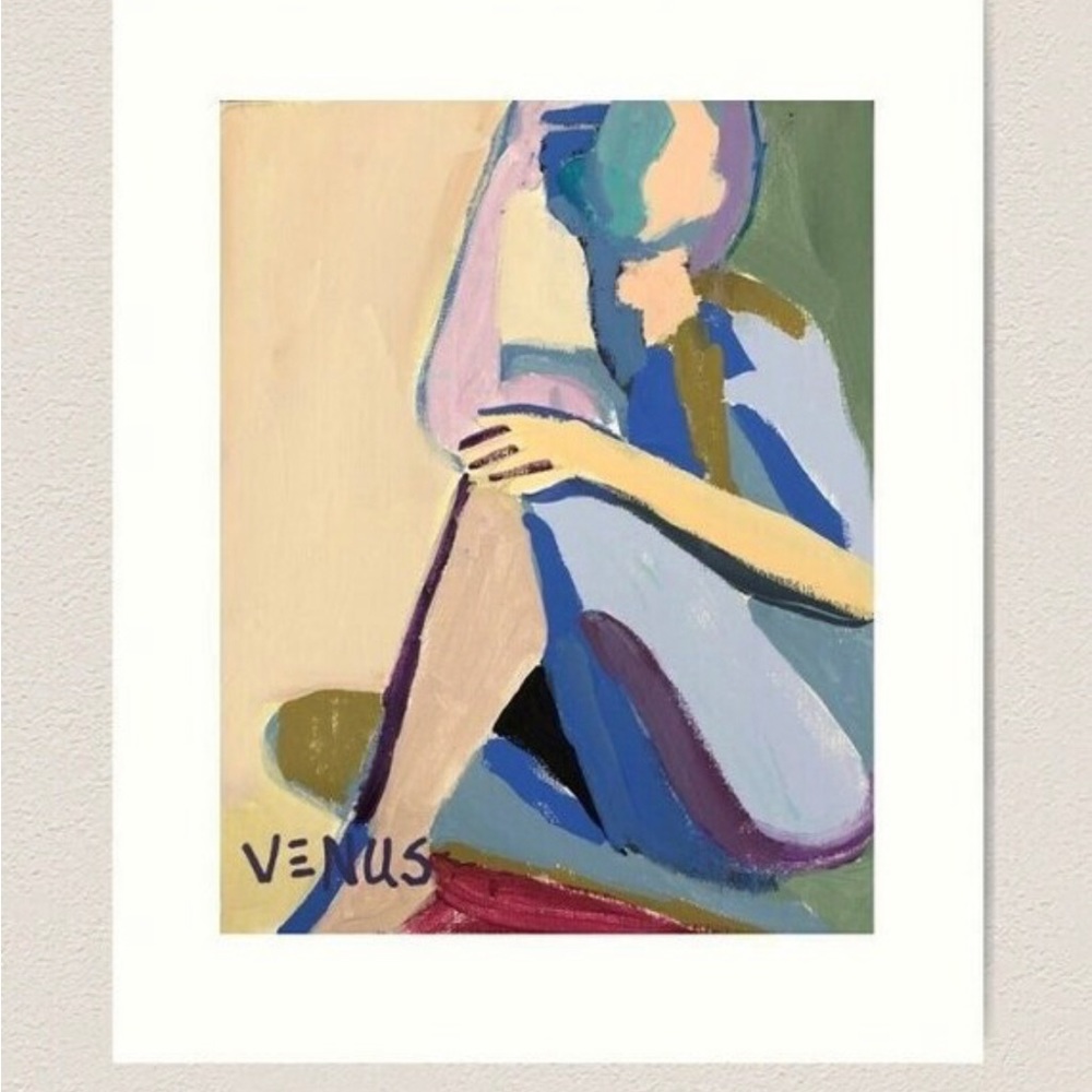 GRACEFUL ll 8x10 Abstract Woman Portrait Modern Figure Study Expressive Art
